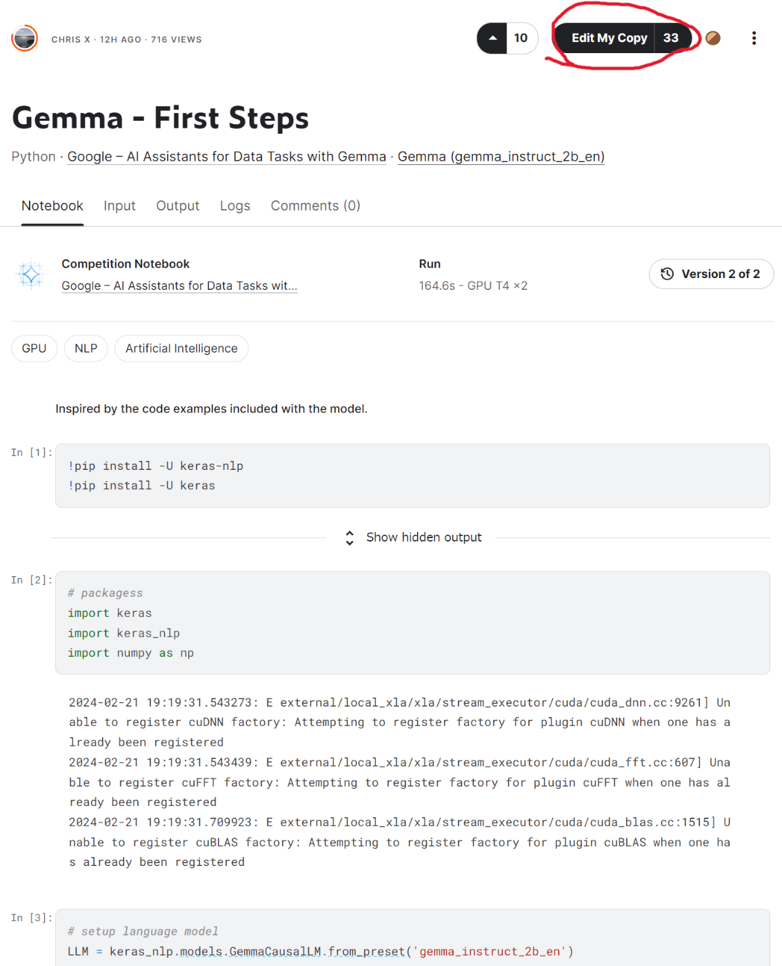 ジェマ　無修正画像 Googleの最新軽量LLMモデル「Gemma」をKaggleで触ってみた