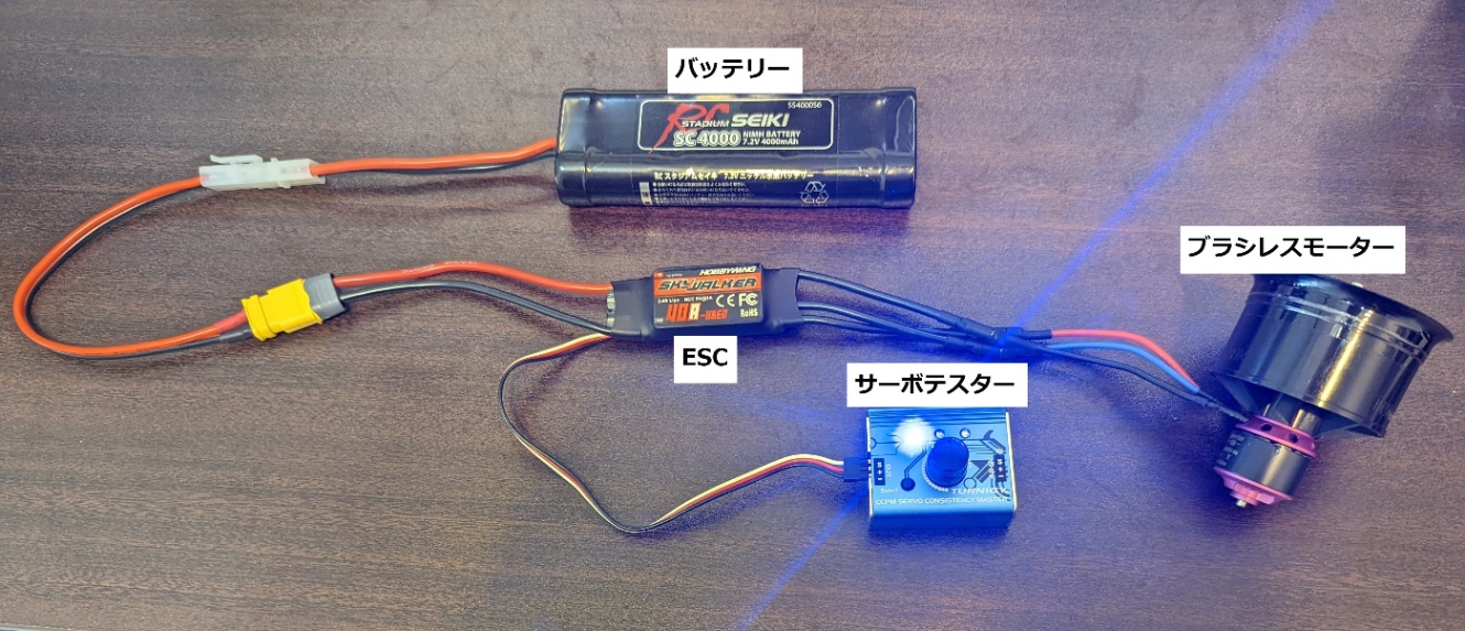 ブラシレスモーターを動かす方法