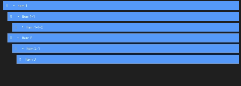 Completed Sortable Tree