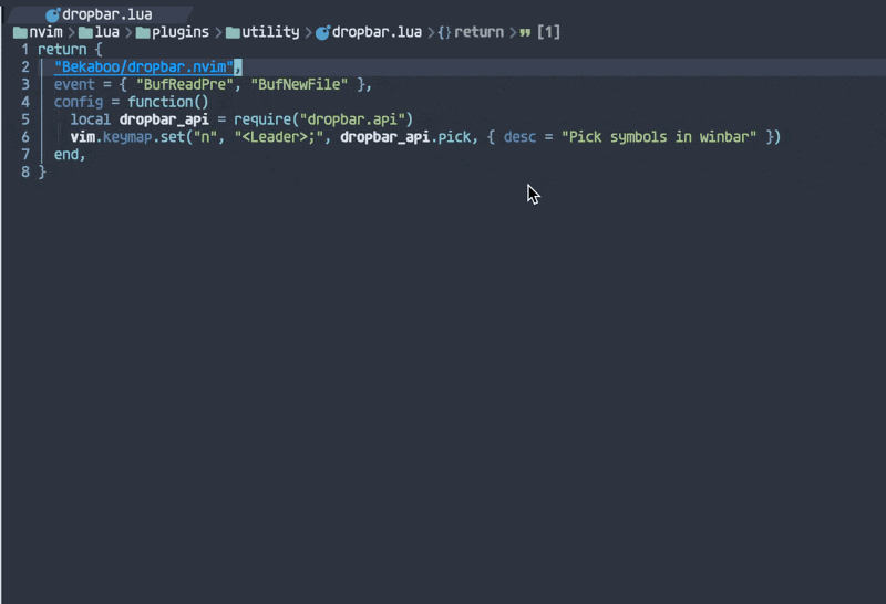 dropbarのサンプル