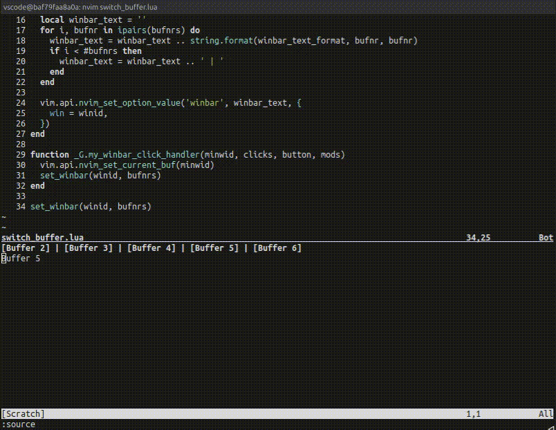 switch buffer