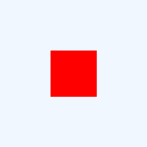 回転する赤い四角