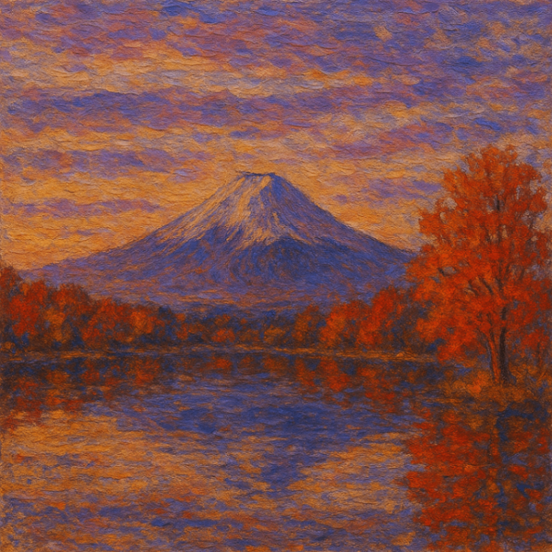 油絵タッチで