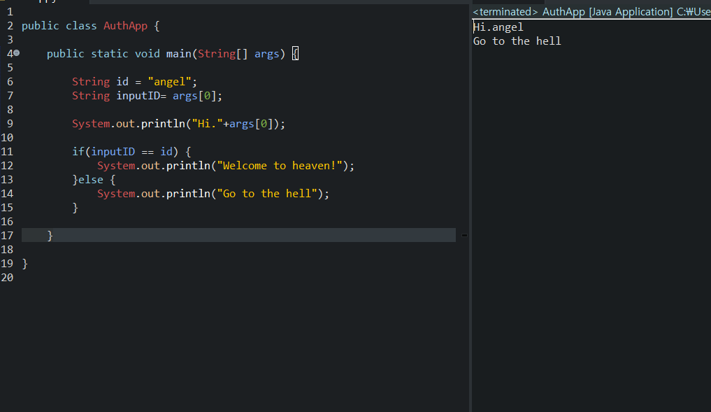 Java 自主学習 11日目 Boolean＆比較演算子/条件文/条件文の応用/==とequalの違い/論理演算子