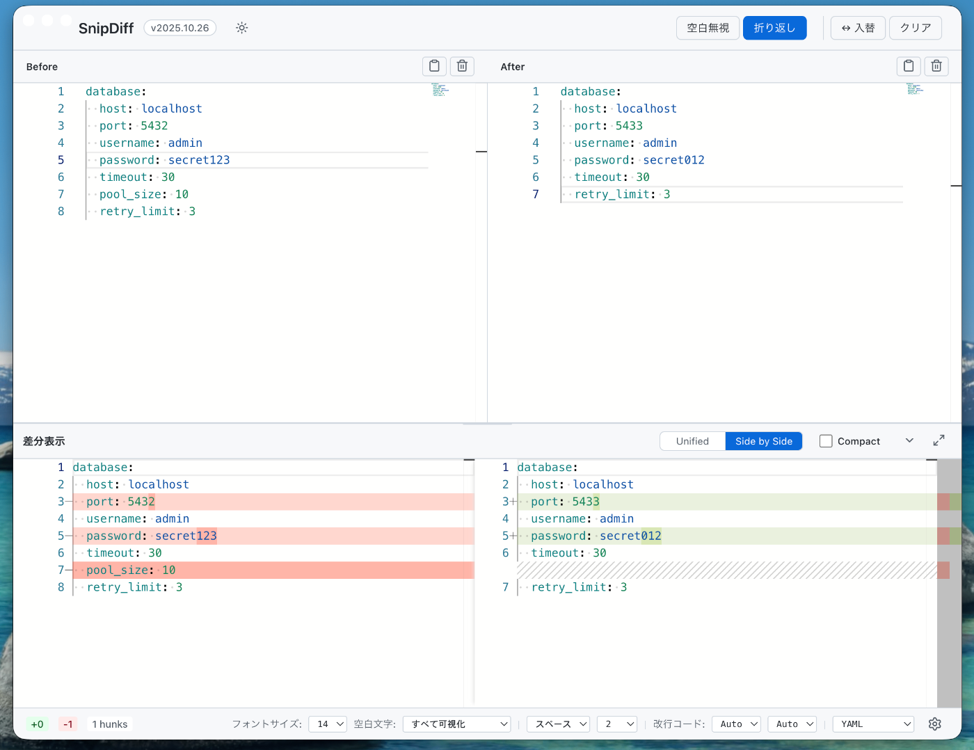 Side-by-sideモード