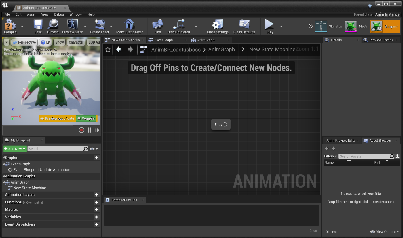 Ue4 キャラにidleアニメーションを追加する方法 Unreal Engine 4の教科書 旧