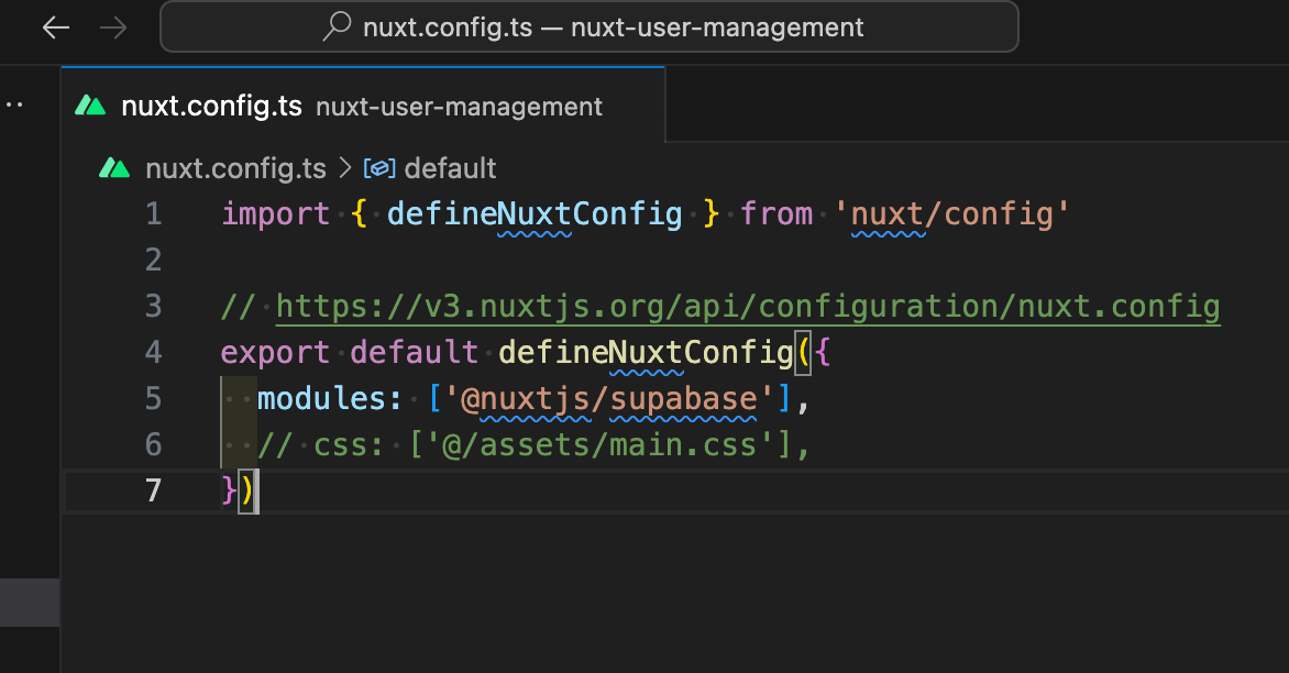 _nuxt.defineNuxtConfig is not a function v3.0.0
