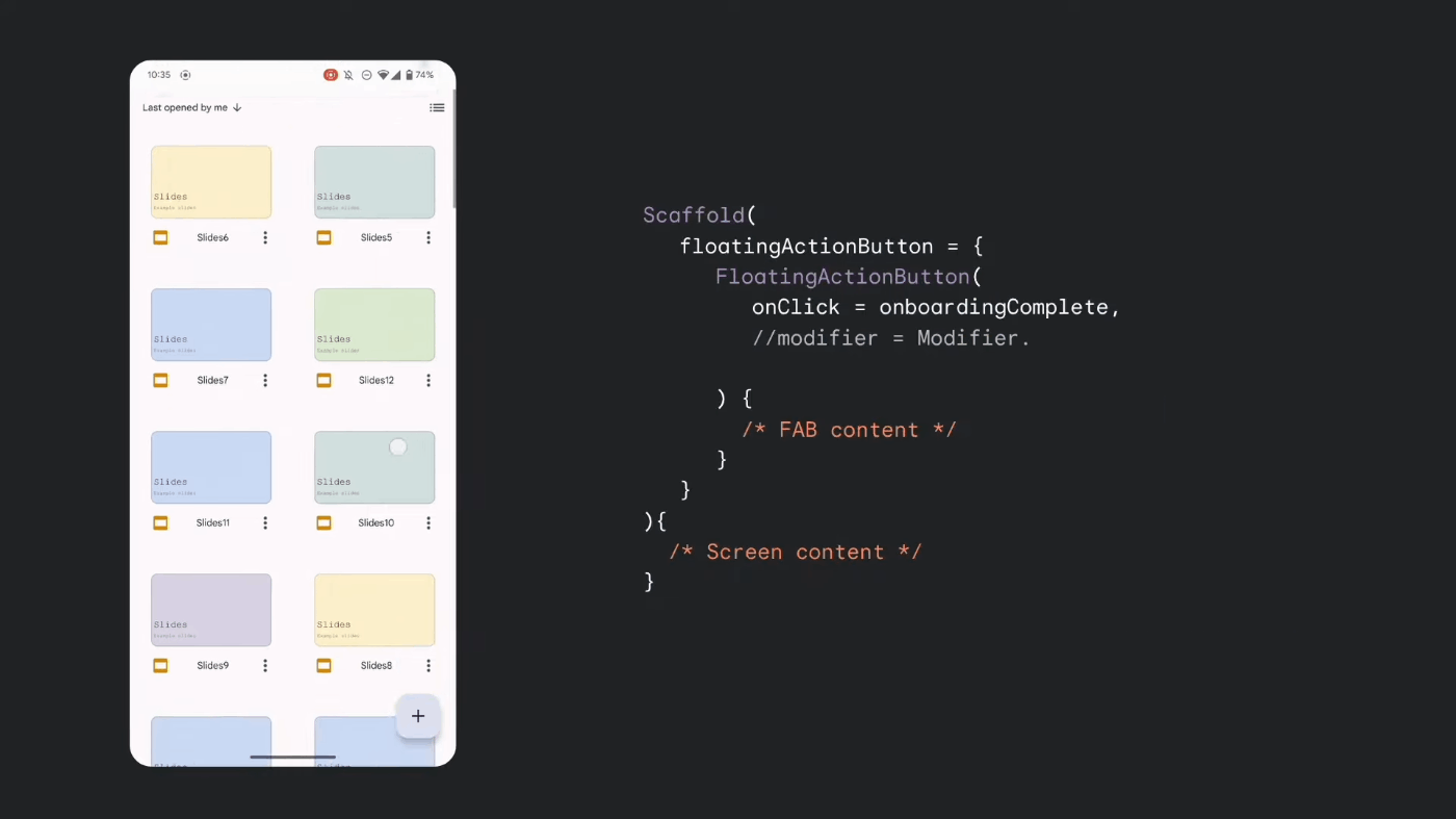 Material 3 の scaffold を使えば自動的に処理される