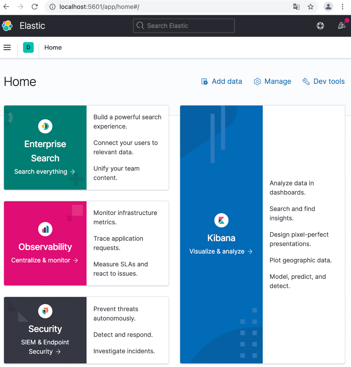 kibana screenshot