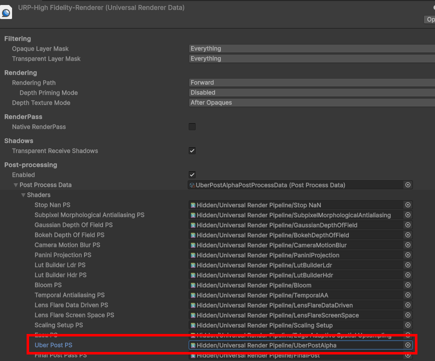 UniversalRendererData