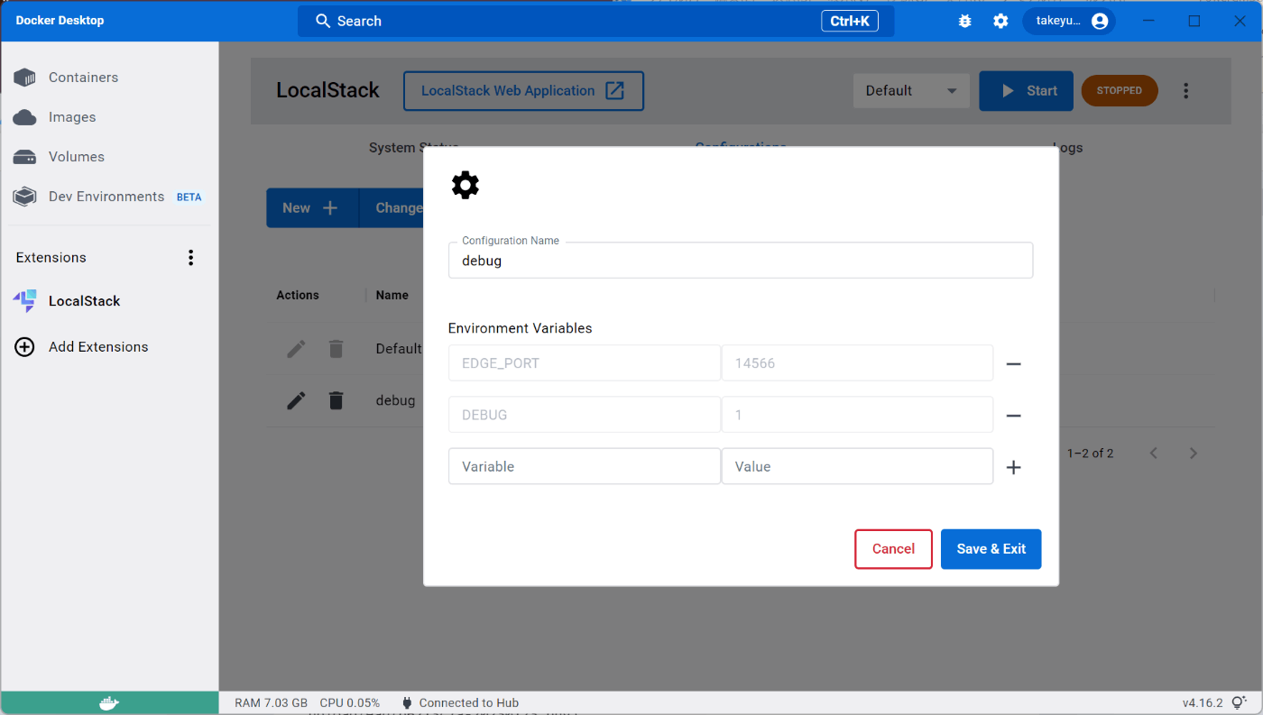 Edit Configuration