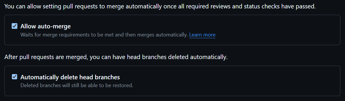 Allow auto-merge