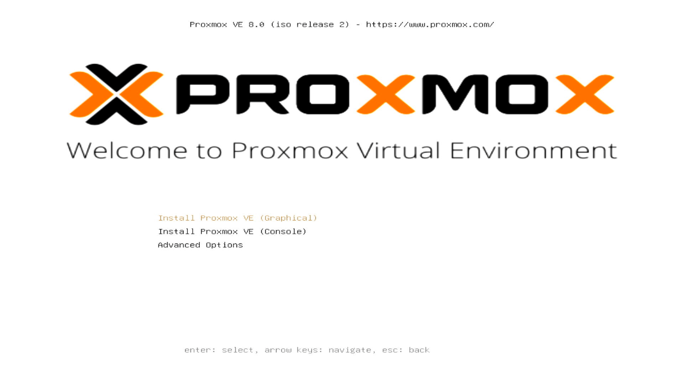 Proxmoxブート