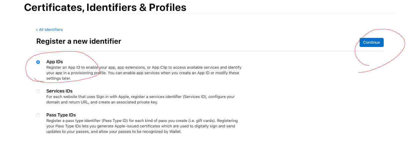 Register an App IDApp IDの登録