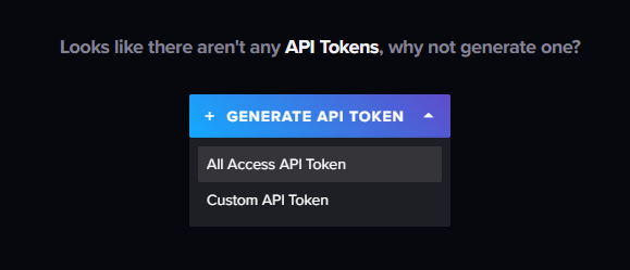 API Tokenの追加