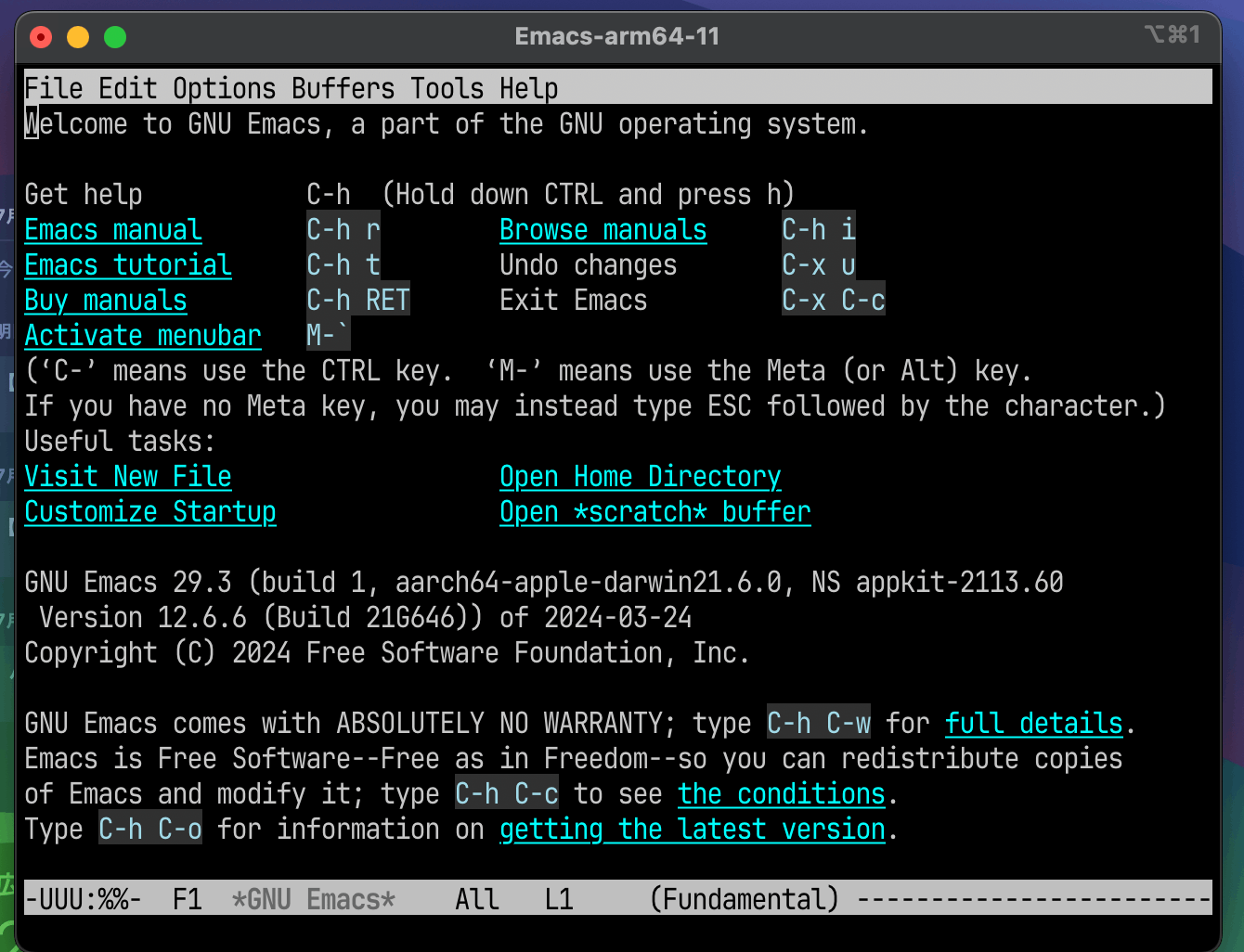 Emacs in terminal を整えてみる