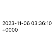 時刻がテキスト表示されているスクリーンショット