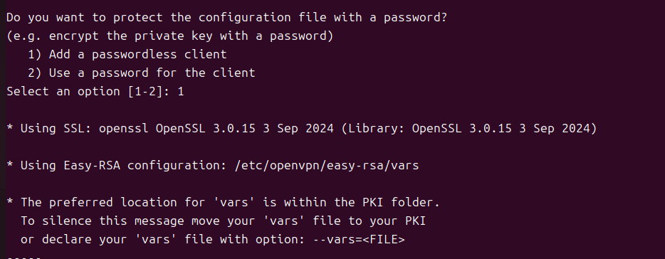 キーなしで作成