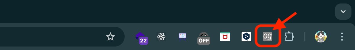 Chromeのツールバーはここ