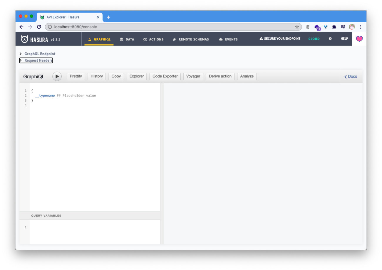 Hasura Console