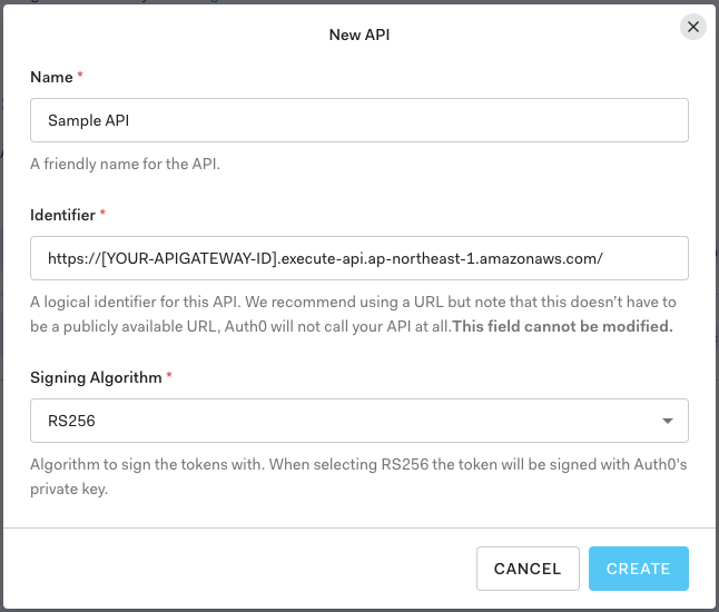 Auth0 New API