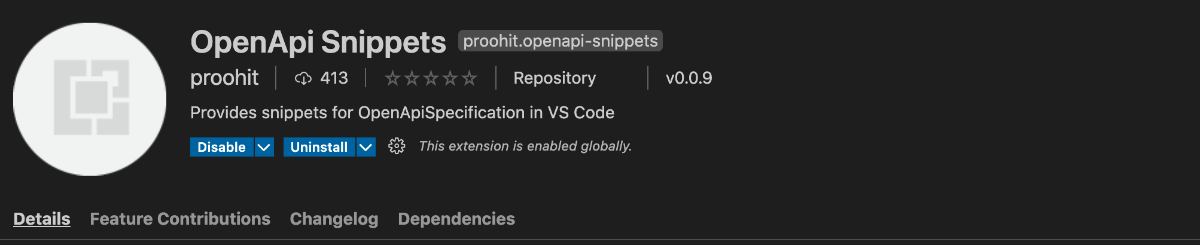 OpenApi Snippets