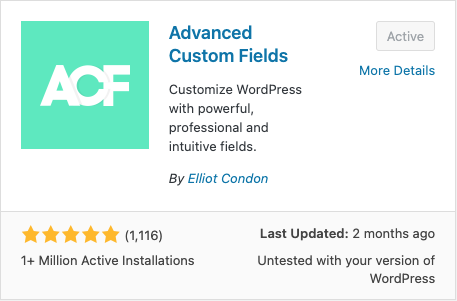 Advanced Custom Fields