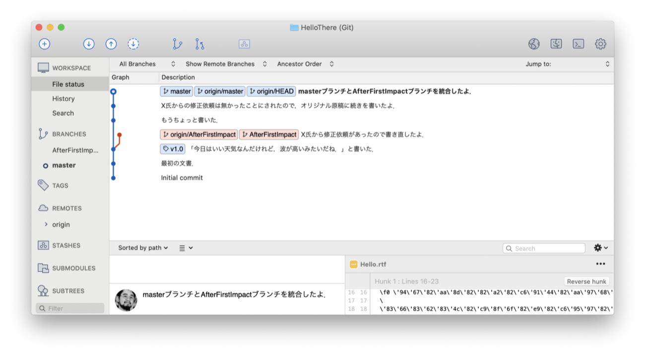 もうこれ以下は無理というぐらい最低限なバージョン管理