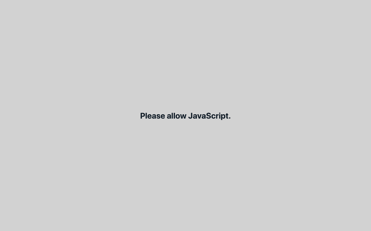 Please allow JavaScript. と画面に書かれている