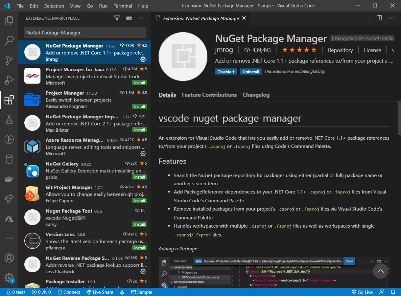 NuGet Package Manager