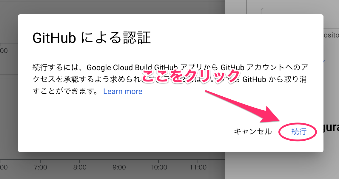 GitHub による認証確認