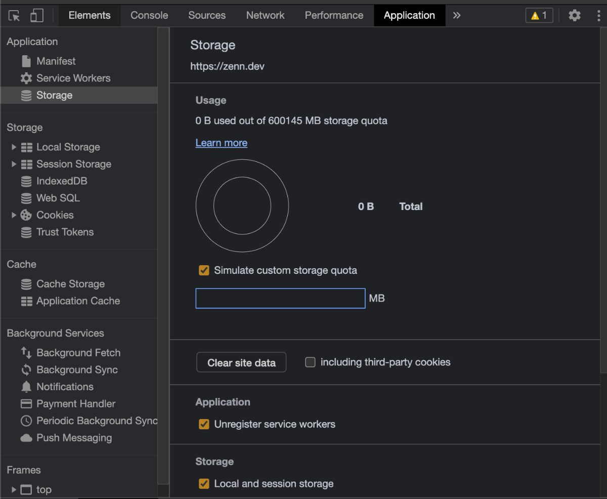 Google chrome indexeddb как очистить