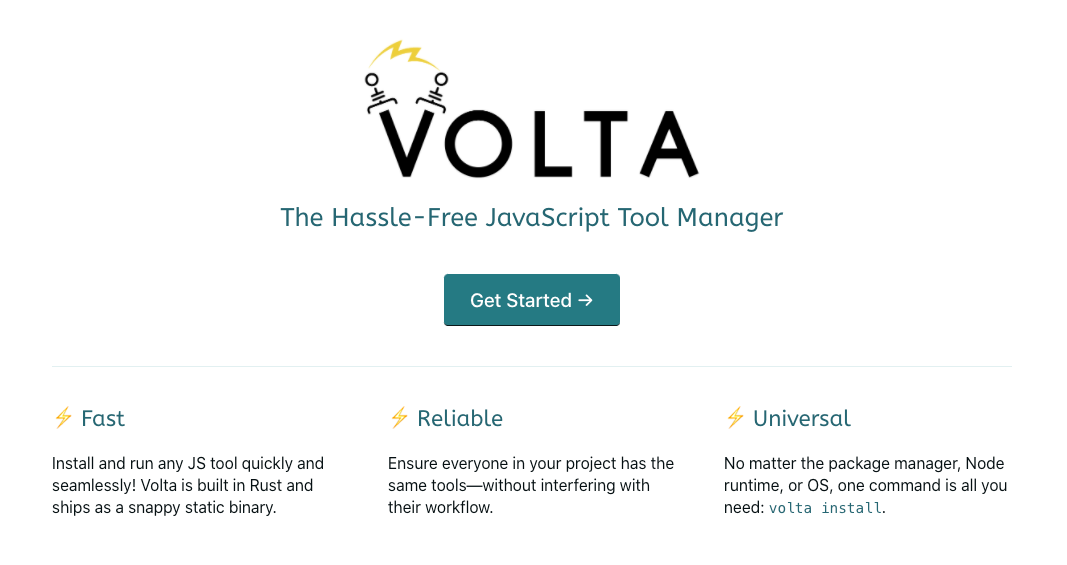 Node 系ツールのプロジェクト間のバージョン管理に Volta を使い始めてみた