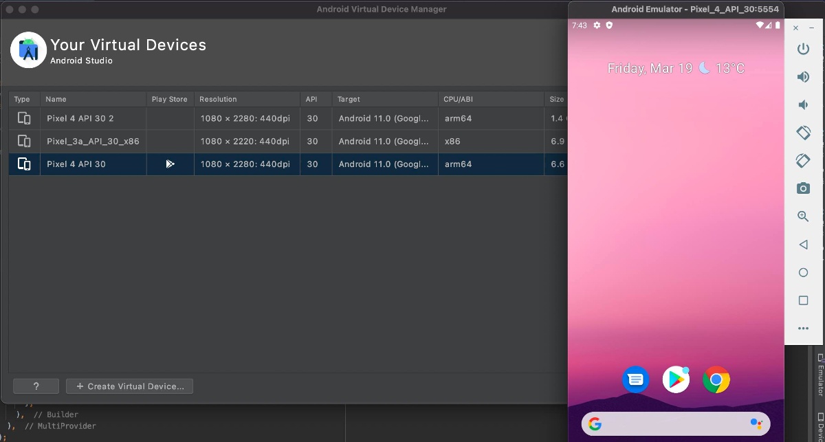 Android emulator m1 mac software