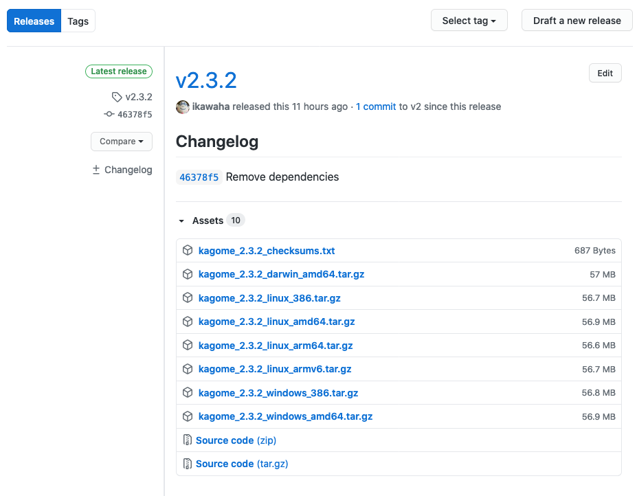 https://github.com/ikawaha/kagome/releases