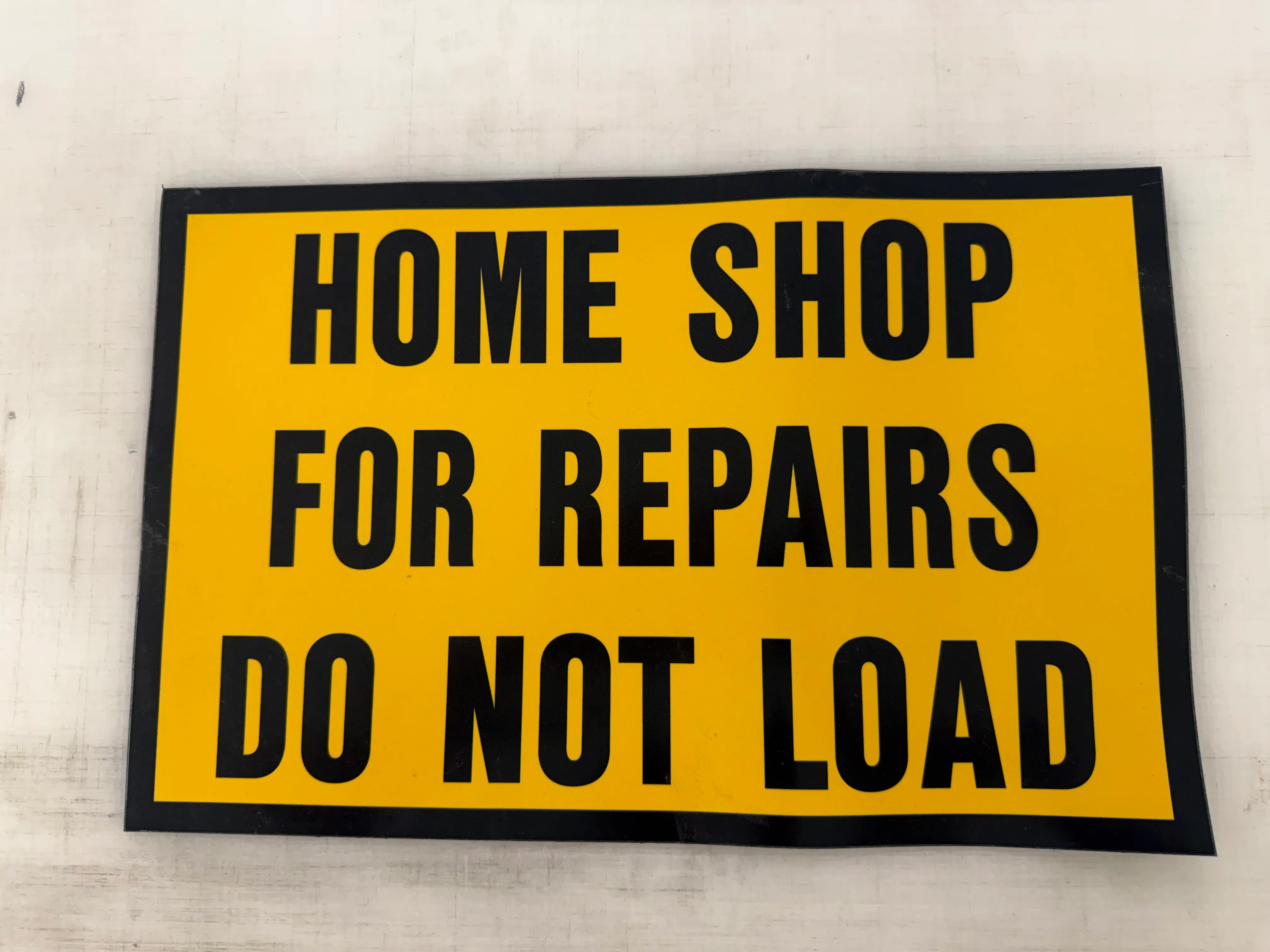 HOME SHOP FOR REPAIRS - DECAL