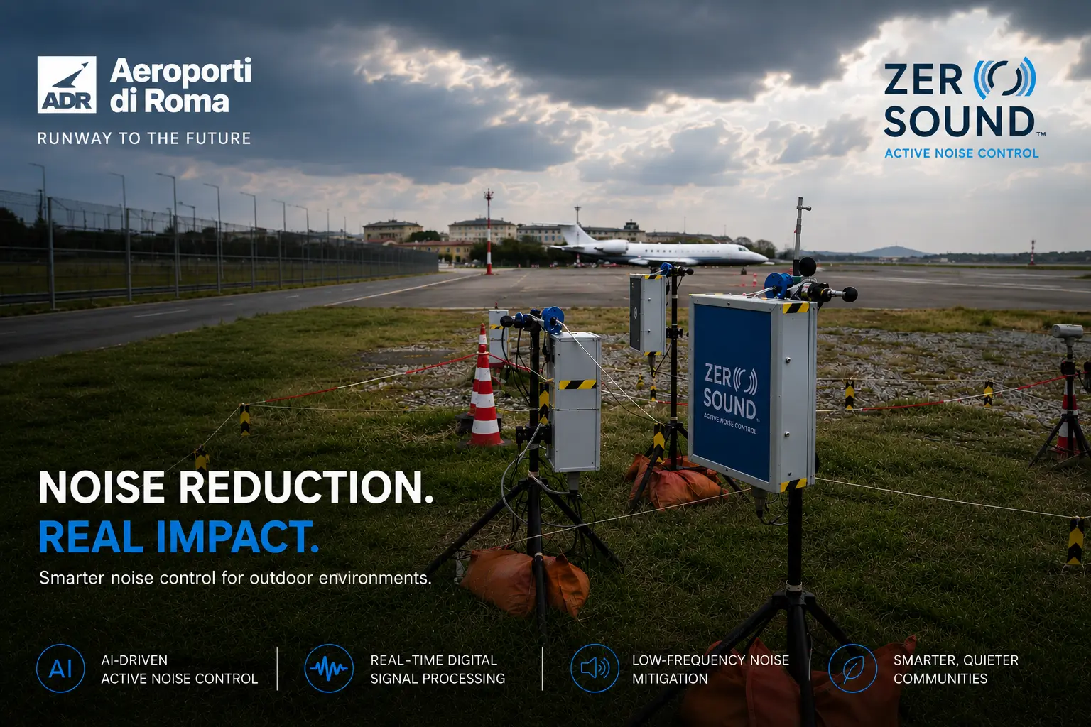 ZeroSound Selected for Aeroporti di Roma’s Runway to the Future Program