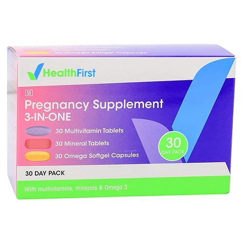 Health First Pregnancy Supplement 3-in-1 pack tablets 30