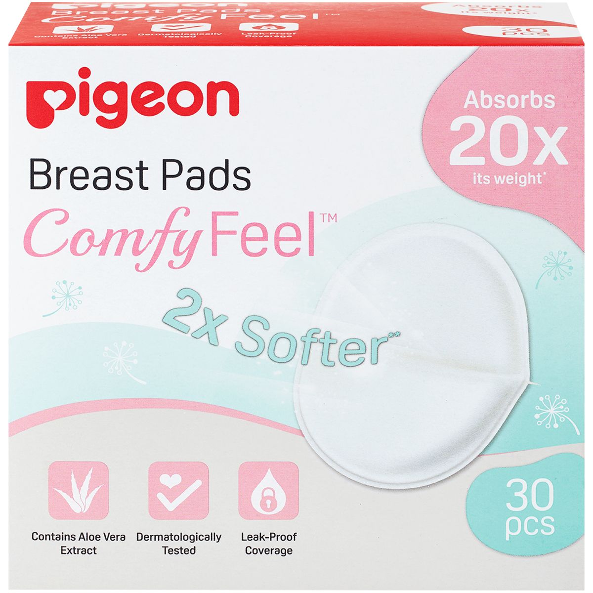 Pigeon Breast Pads Comfy Feel 30 Pcs