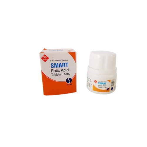 Smart Folic Acid 500mg 30 tablets