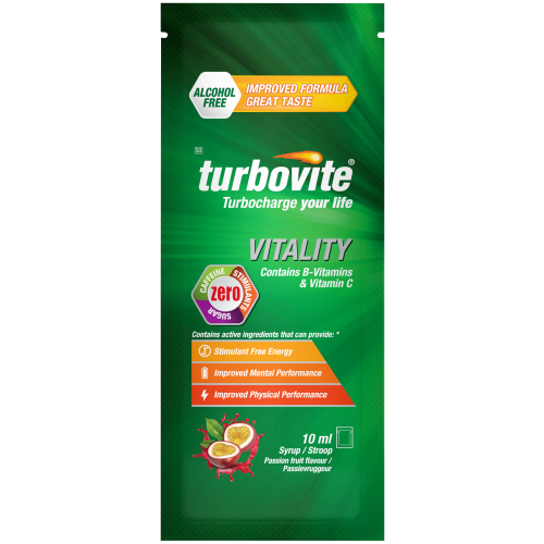 TURBOVITE VITALITY ALCOHOL FREE SYRUP 48X10ML