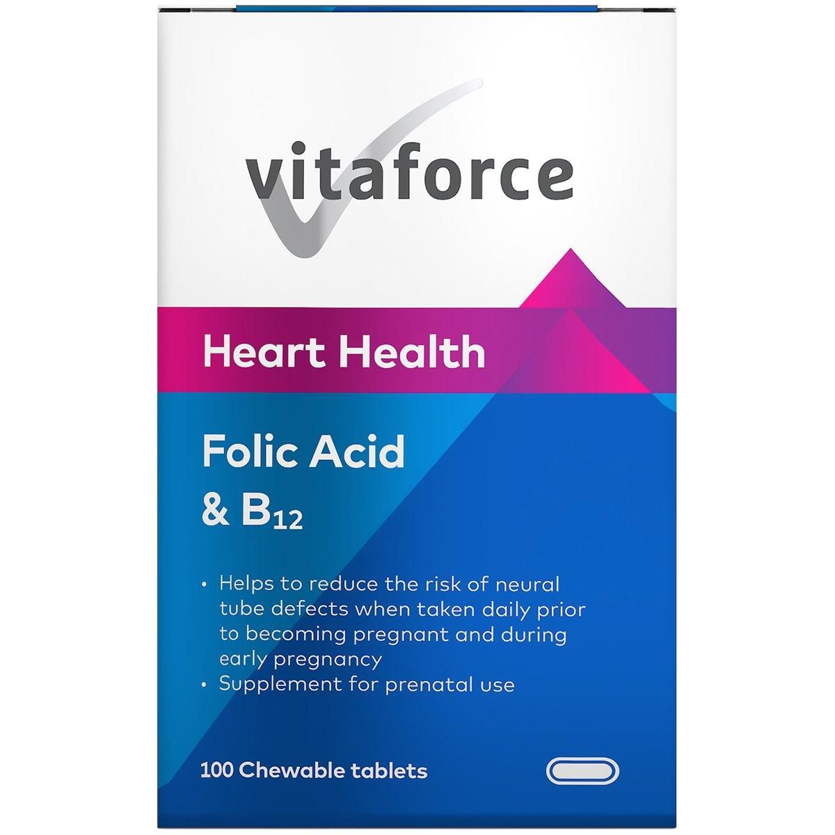 Vitaforce Folic Acid & B12 100