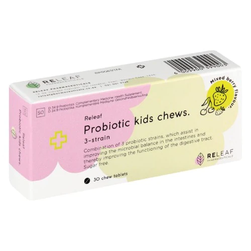 Releaf Probiotic Kids Chews 30 Tablets