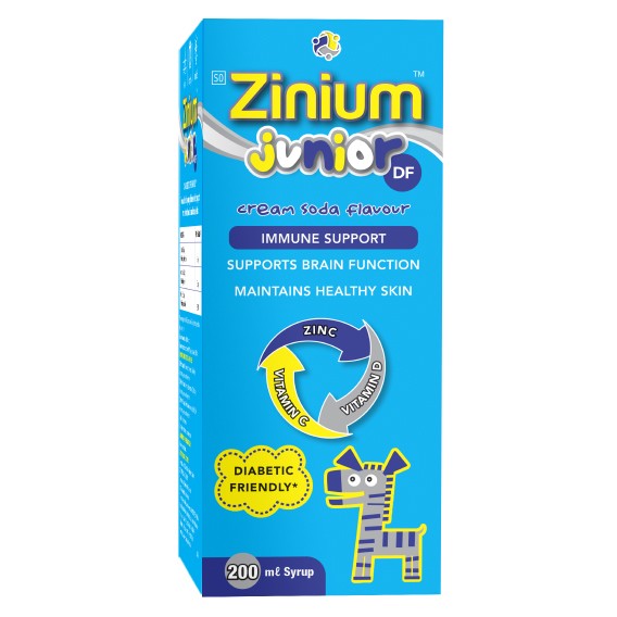Zinium Jnr Syrp Diabetic Friendly 200ml