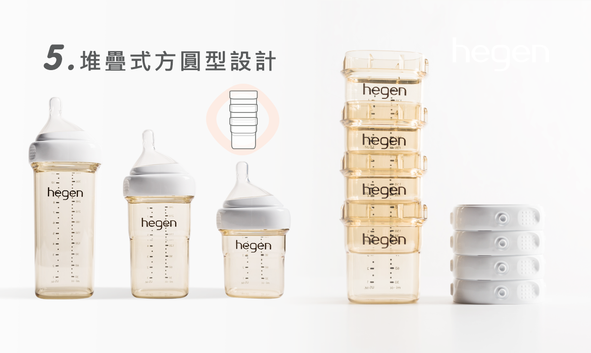 金色奇蹟PPSU多功能方圓型寬口奶瓶 330ml,330ml,奶瓶,hegen,新加坡金奶瓶