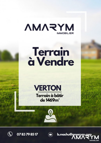 Terrain Vente Verton  1469m² 159000€