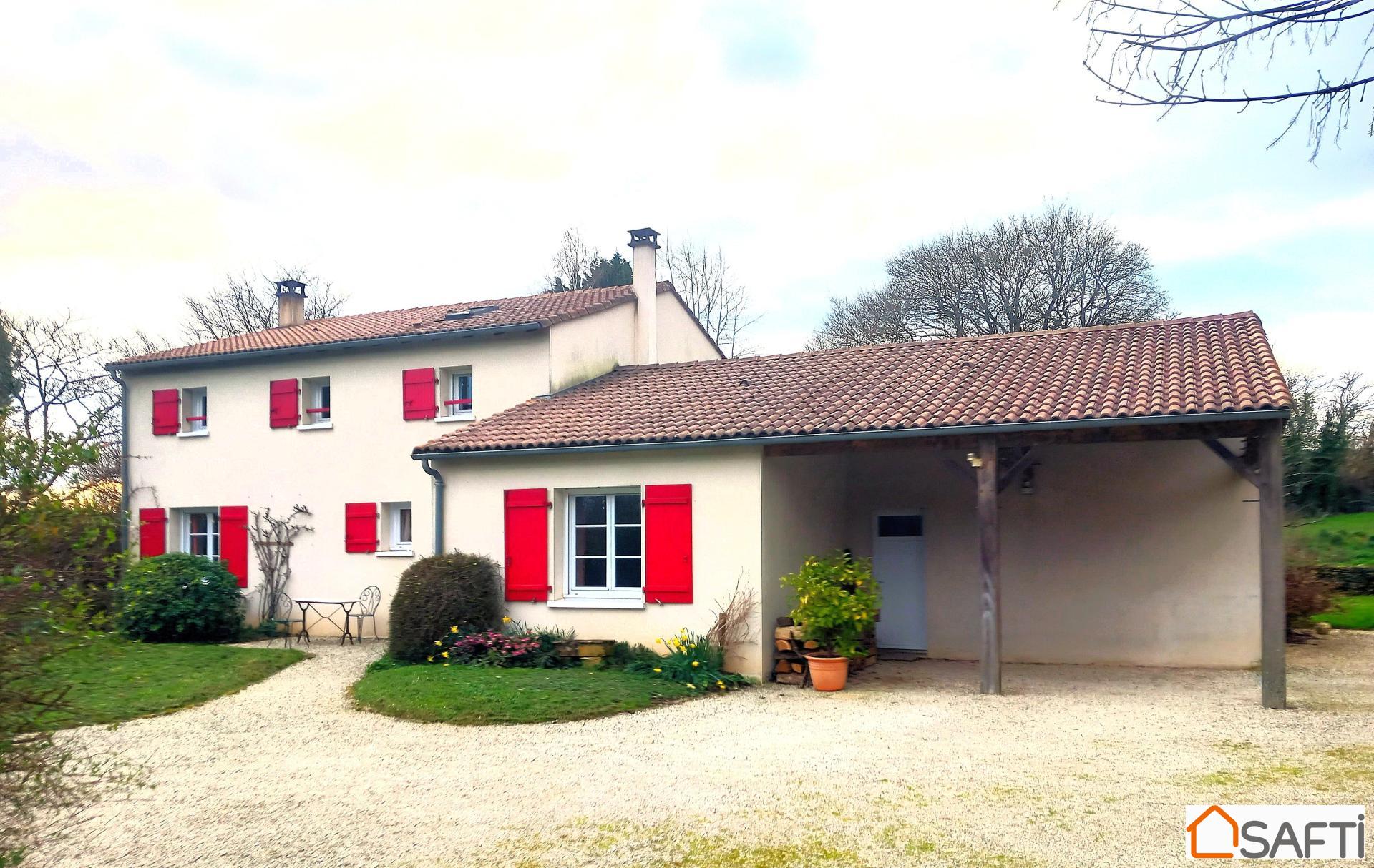 Pavillon chaleureux édifié sur deux niveaux, 127m²