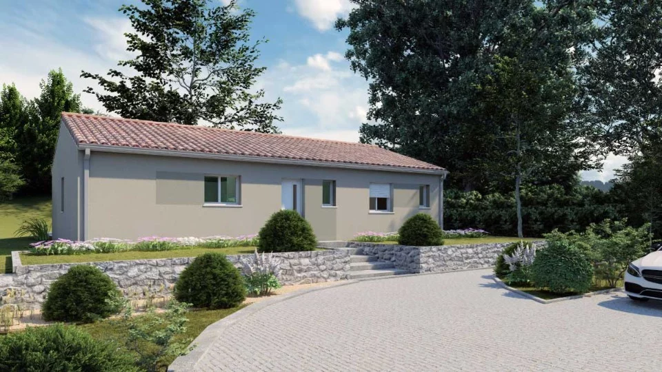 Terrain + maison 100 m²