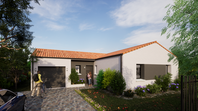 Projet de construction d'une maison neuve de 92.96 m² avec terrain à LANDERONDE (85)