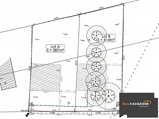 Terrain 801 m² 